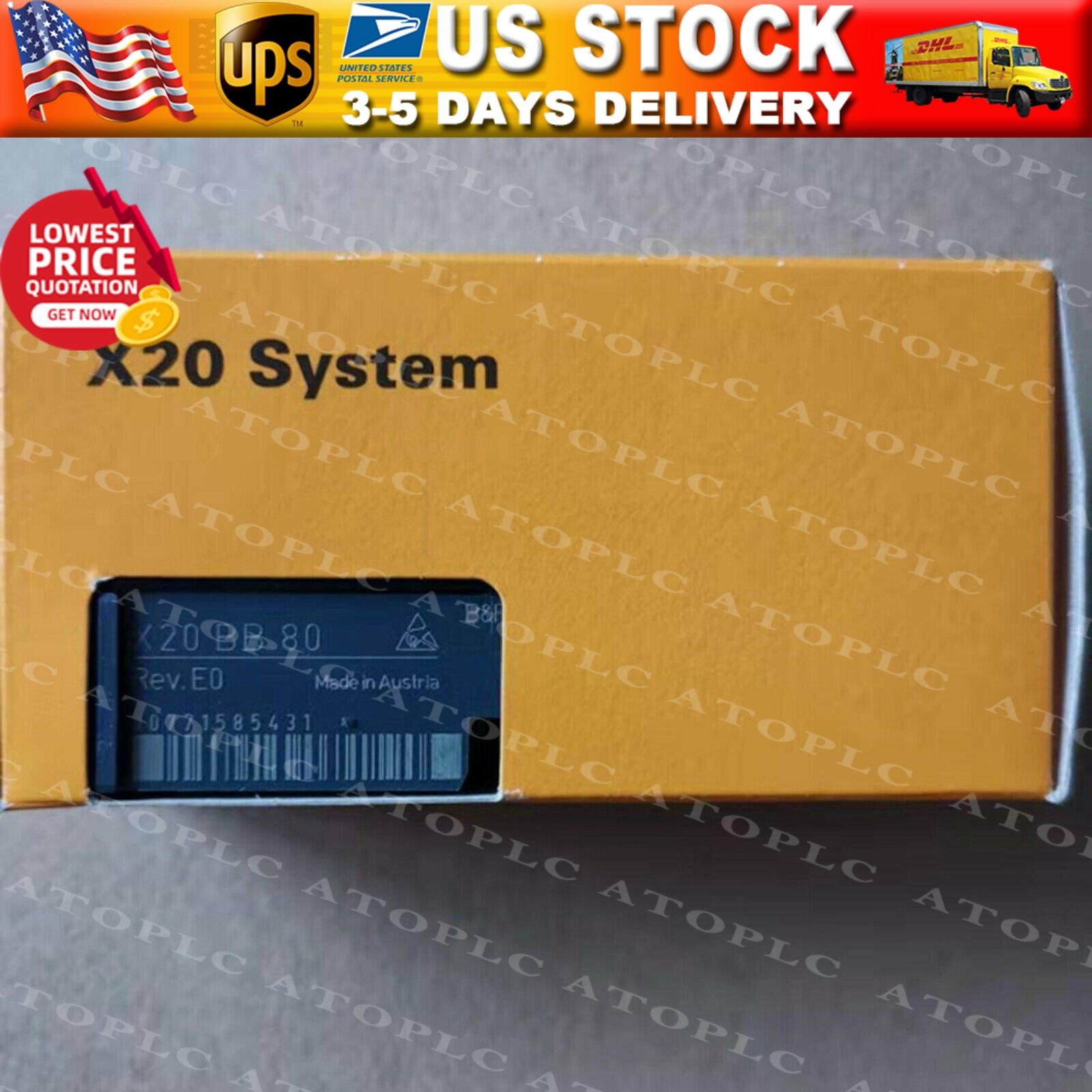 1PC B&R X20BB80 PLC Module X20 BB 80 NEW In Box Expedited Shipping