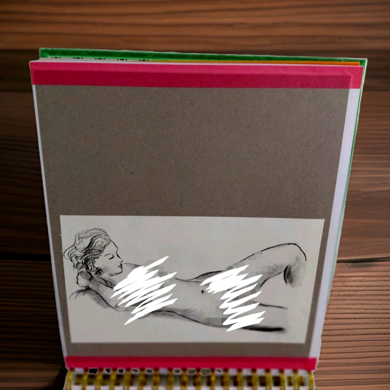 Human Body Anatomy Nudes Artsy Junk Journal Handcrafted Book 48 Pages