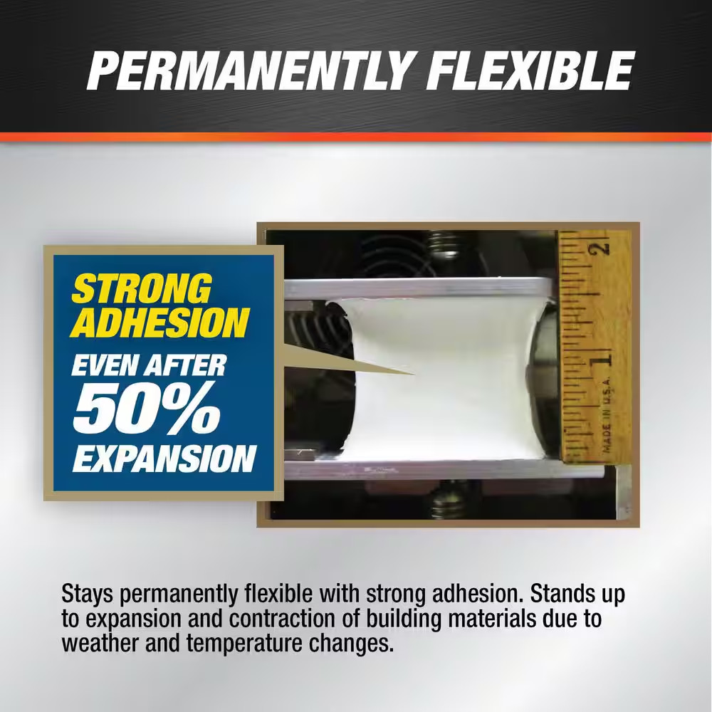 Dynaflex 230 10.1 Oz. Clear Premium Elastomeric Exterior/Interior Window, Door a