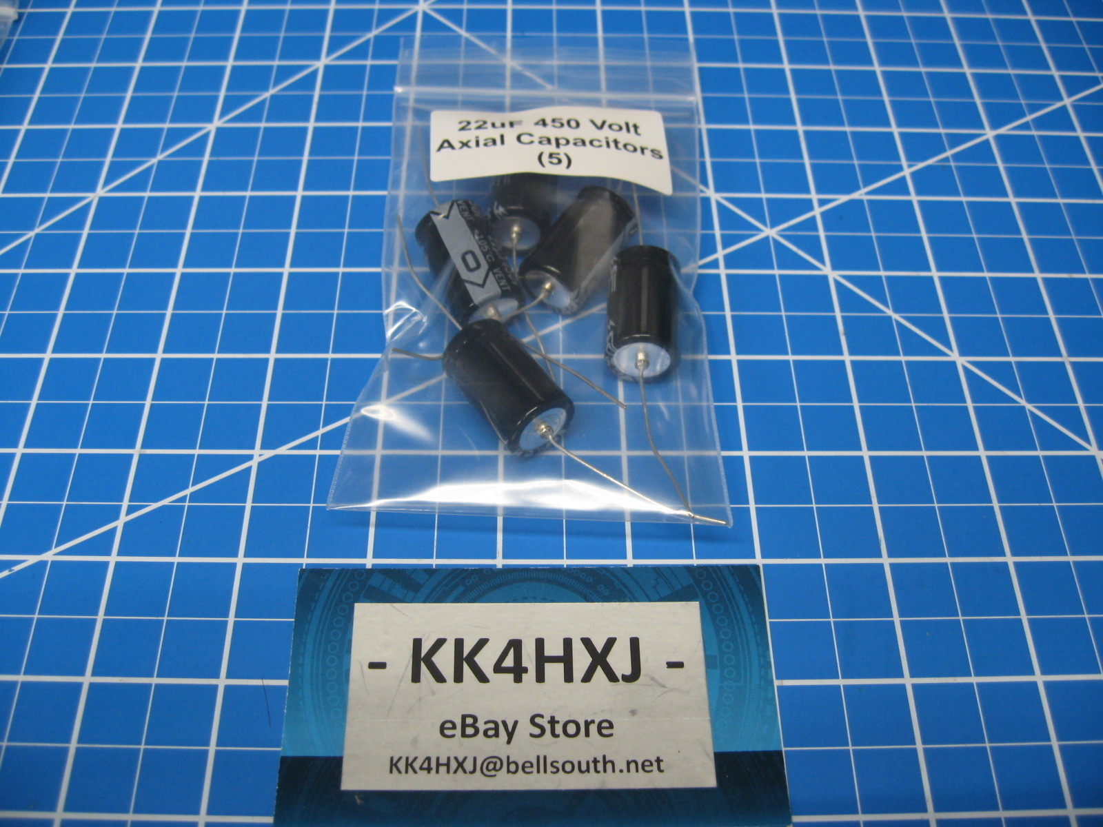 SC – GHA Series – Axial Electrolytic Capacitors – 450v 22uF – 5 Pieces