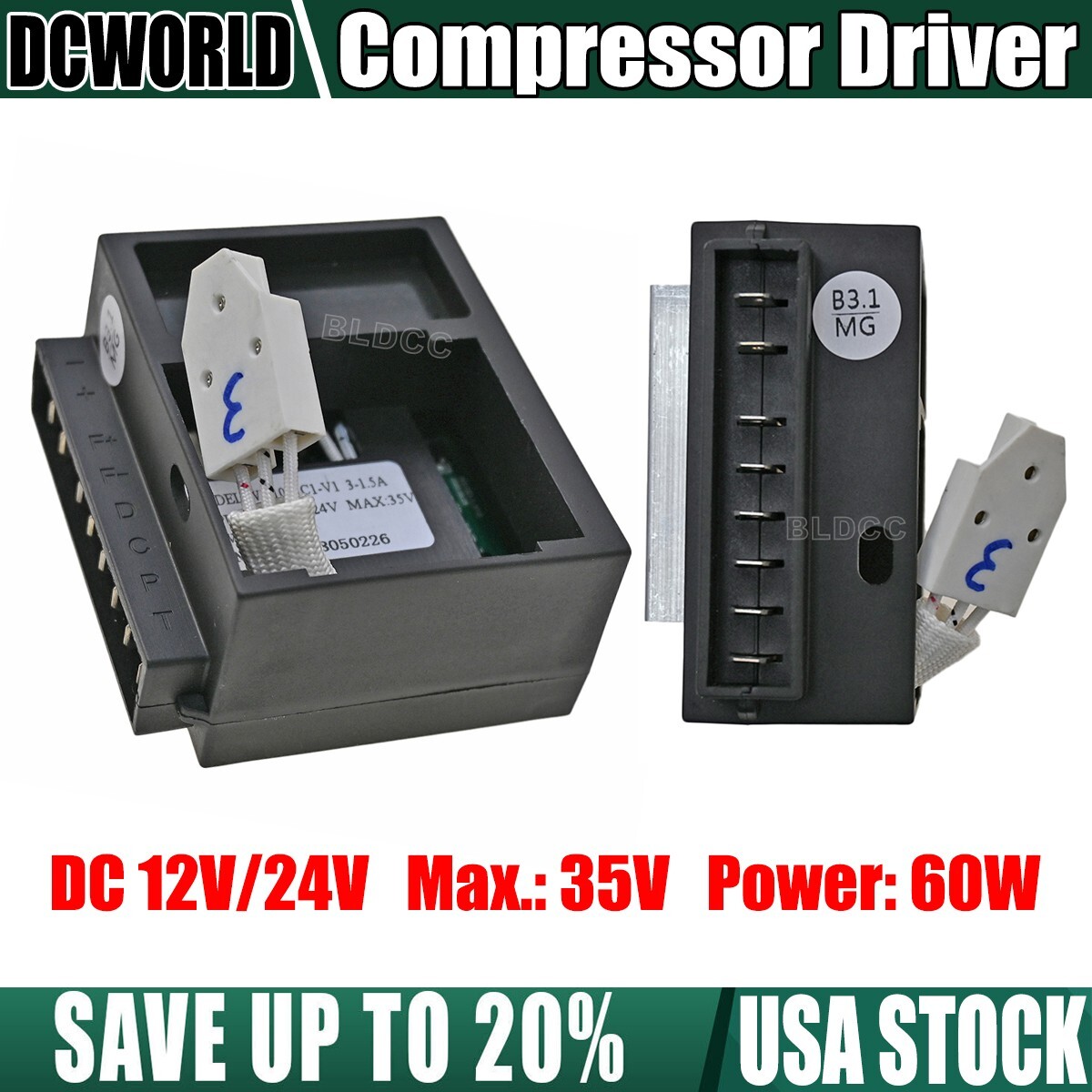 60W ZY-CC60DC12/24V-B3 Vehicle Refrigerator Frequency Compressor Driver Module