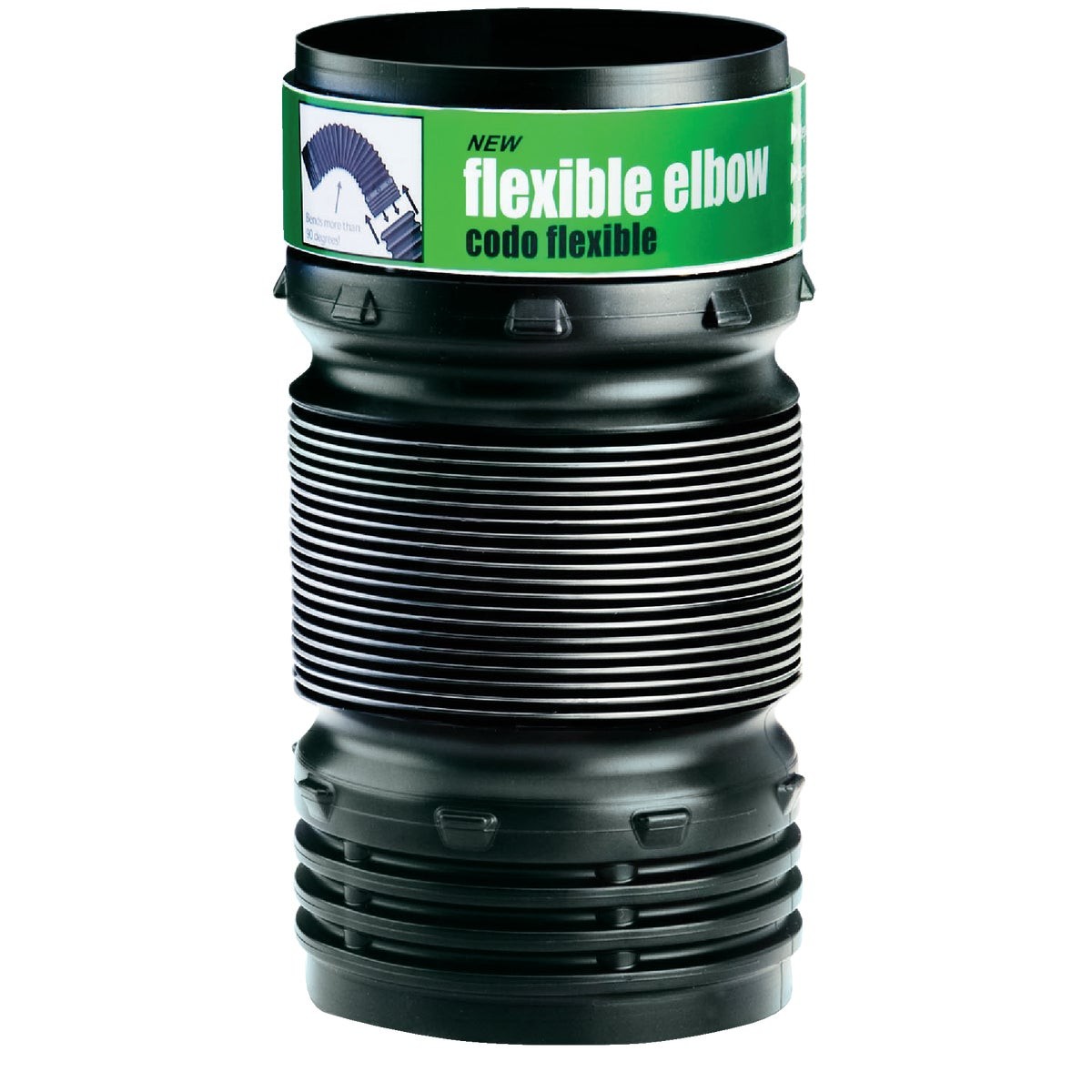 Amerimax Flex-Drain 4 In. Elbow Flex-Drain Flexible Coupler 57010 Amerimax