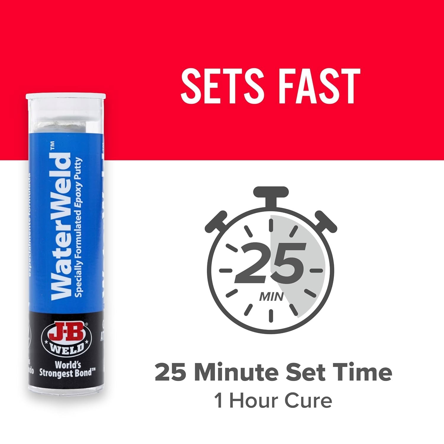 Versatile 2 oz WaterWeld Epoxy Putty Stick – Quick Drying, Waterproof Solution