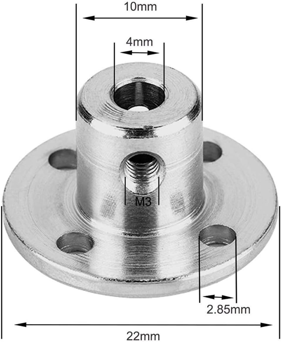 4Pcs 4mm Flange Coupling Connector, Rigid Guide Model Coupler Accessory, Shaft A