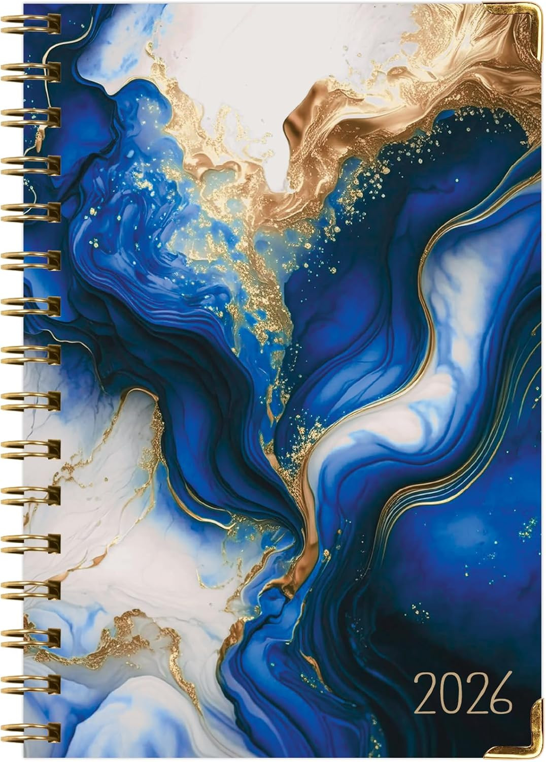 HARDCOVER 2026 Planner, 5.5″x8″: 14 Months (November 2025 – December 2026), Dail