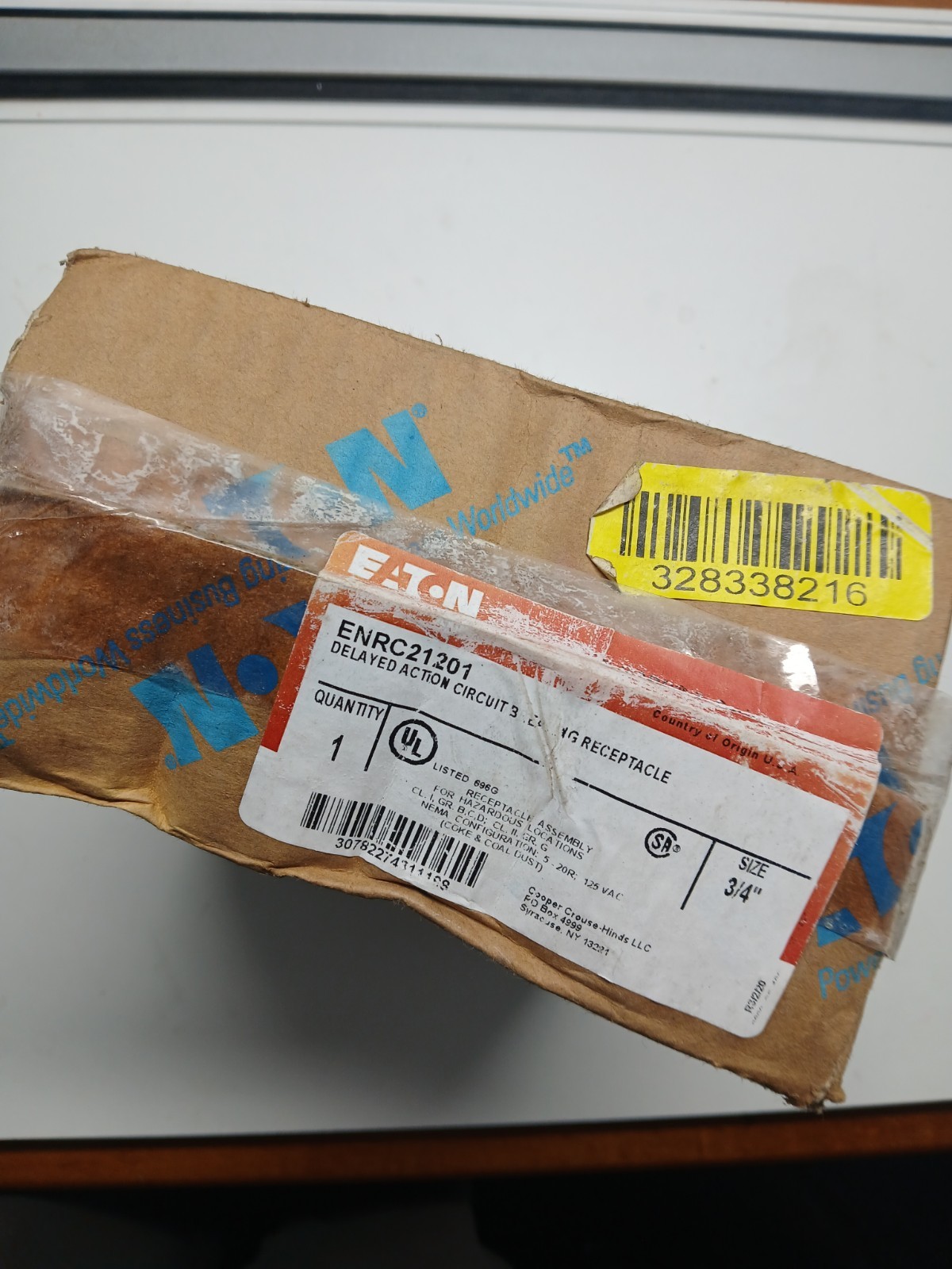 Crouse-Hinds Interlocked Receptacle 16-30A 125VAC Factory Sealed Hazardous