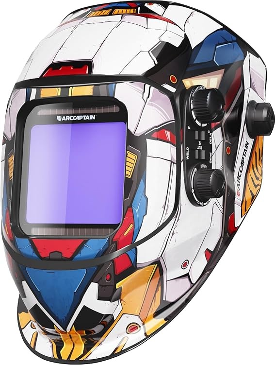 ARCCAPTAIN Welding Helmet Auto-Darkening Filter 4 Sensors Adjustable Shade