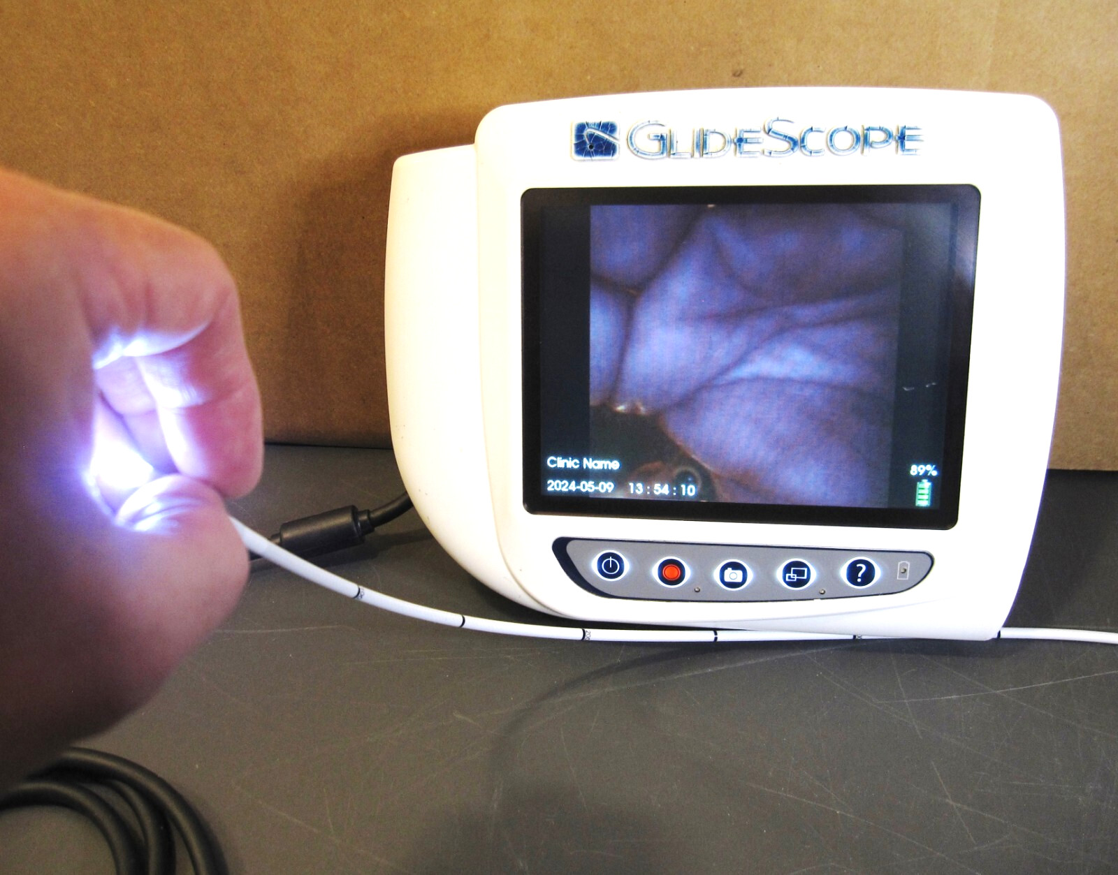 Verathon AVL 0570-0338 GlideScope Video Laryngoscope Monitor w/Power Supply