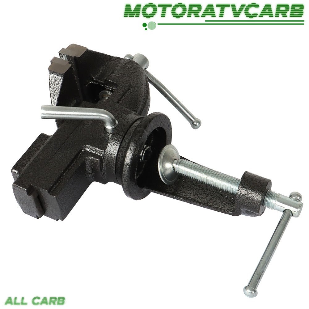 ALL-CARB 80 mm HD 360º Swivel Portable Table Bench Vice Clamp Mini Vise Anvil