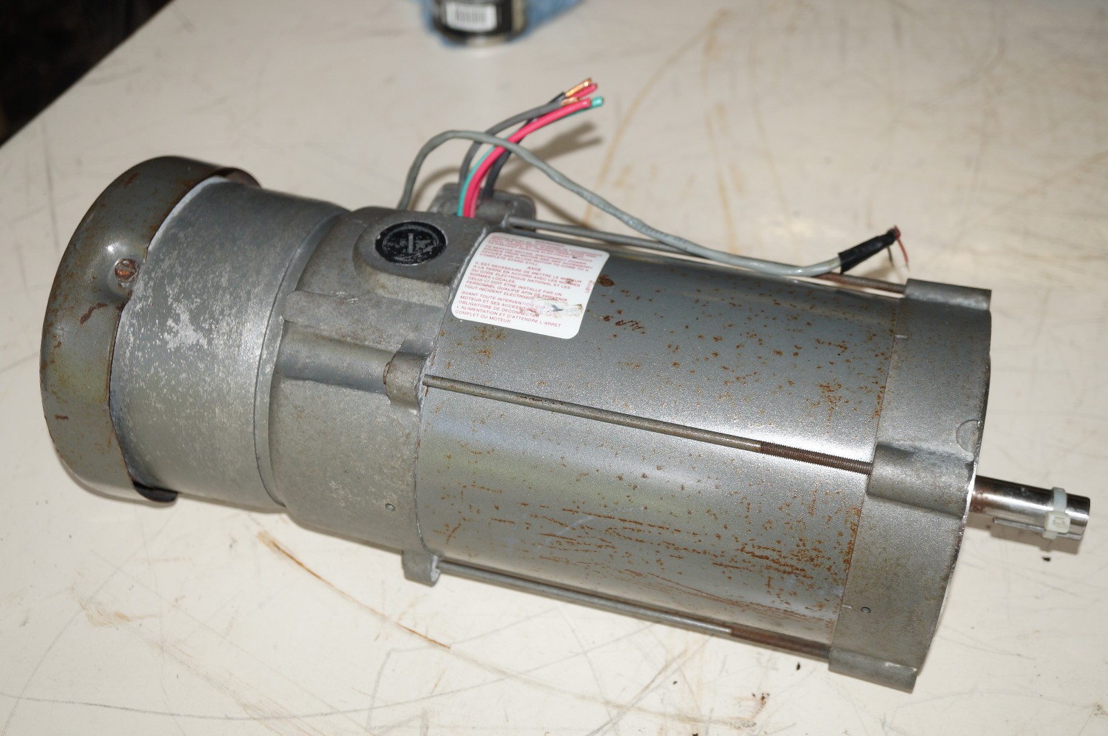 BALDOR DC Motor 3/4 HP, 180V, 1750 RPM, IEFC, PM3428P, 34-6751-394661, 5/8 Shaft