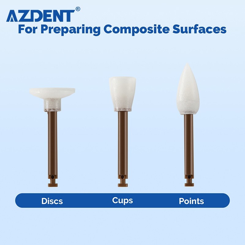 Dental Finishing Cups Points Discs Composite Polishing Surface RA 15000rpm