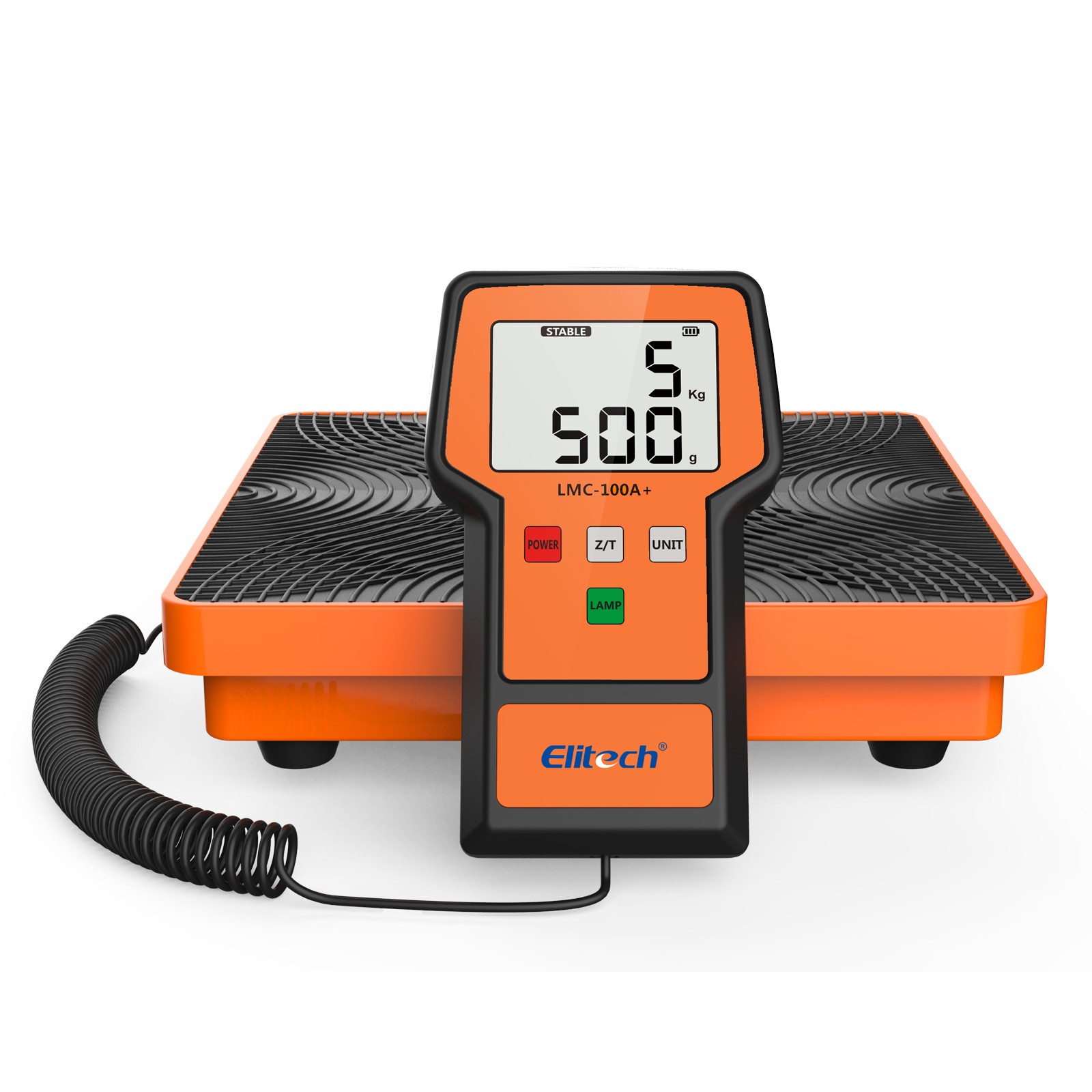 Used Elitech Electronic Refrigerant Scale Charging HVAC 220lbs 100KG LMC-100A