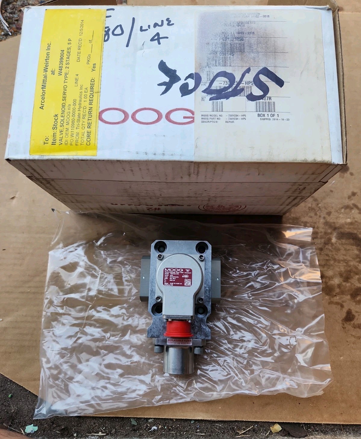 MOOG -730Y234-HP5 SERVO VALVE