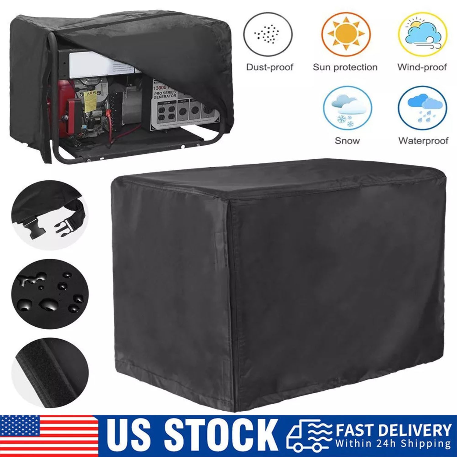 Generator Cover While Running Heavy Rain Universal Waterproof Dustproof Protect