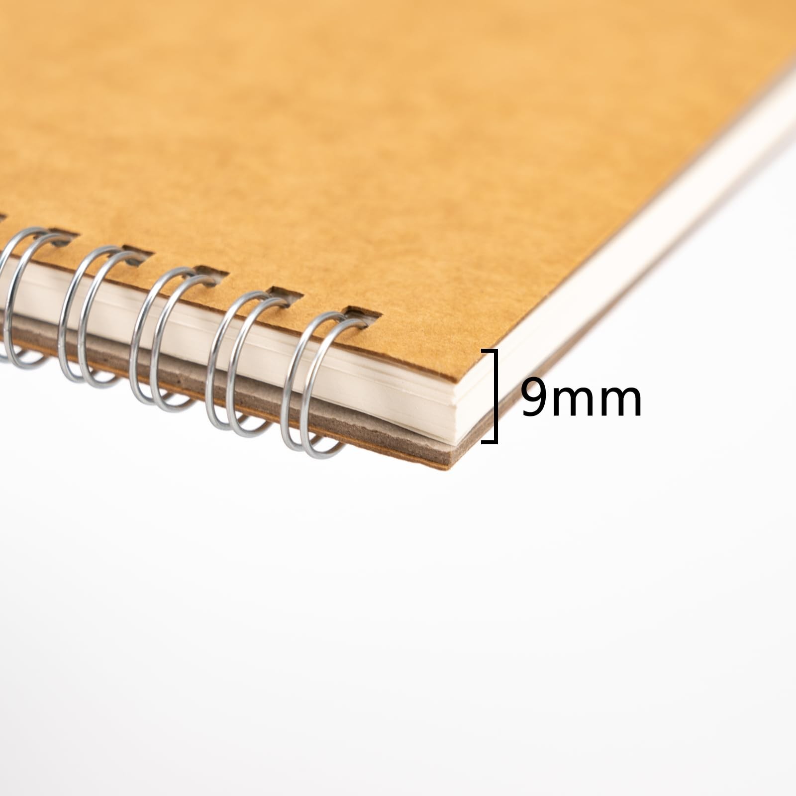 DSTELIN 10 inch x 7.5 inch, 100GSM, Blank Spiral Notebook, 3-Pack, Soft Brown