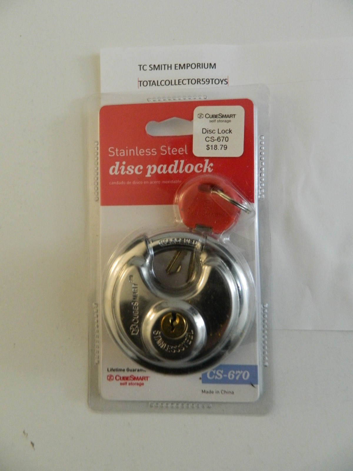 CubeSmart 2¾» Stainless Steel Disc Padlock