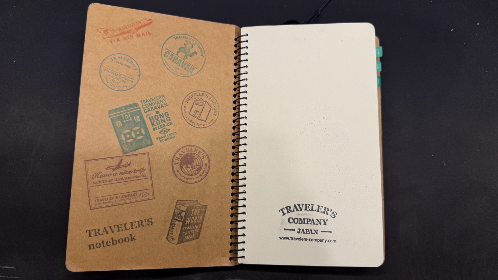 Traveler’s Company Traveler’s Notebook Hong Kong Caravan Spiral Notebook Green