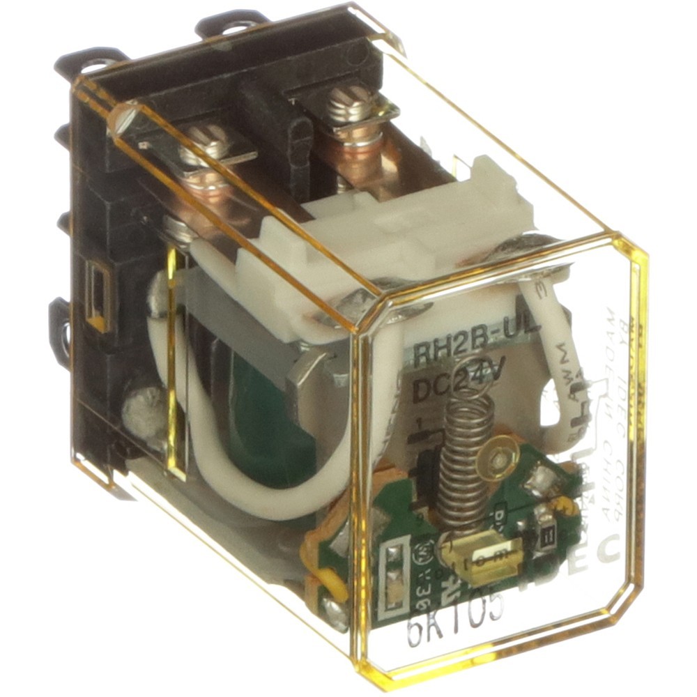 IDEC RH2B-ULDC24V General Purpose Relay Plug-In DPDT 10A 24VDC (Flat Shipping)