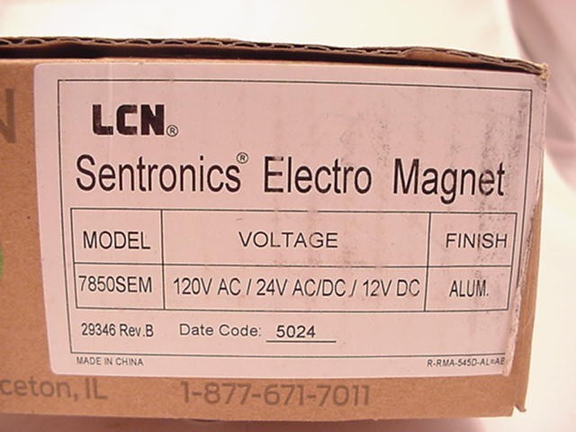 LCN Sentronics Electro Magnet 7850SEM Ships the Same Day