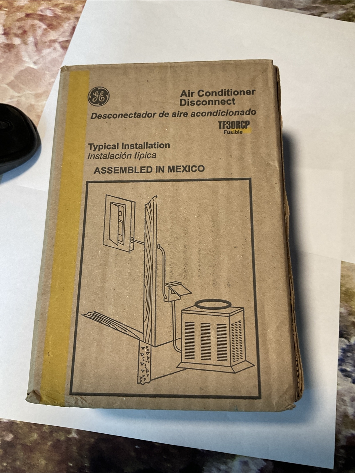 (1) NEW GE 30-Amp 120/240-Volt Fused Air Conditioner Disconnect – TF30RCP