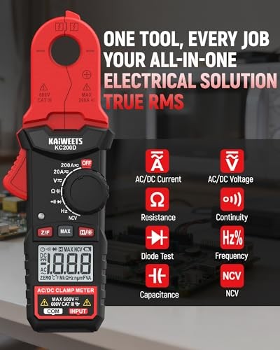 Digital Clamp Meter Multimeter AC/DC Current Voltage Resistance Diode Capacitanc