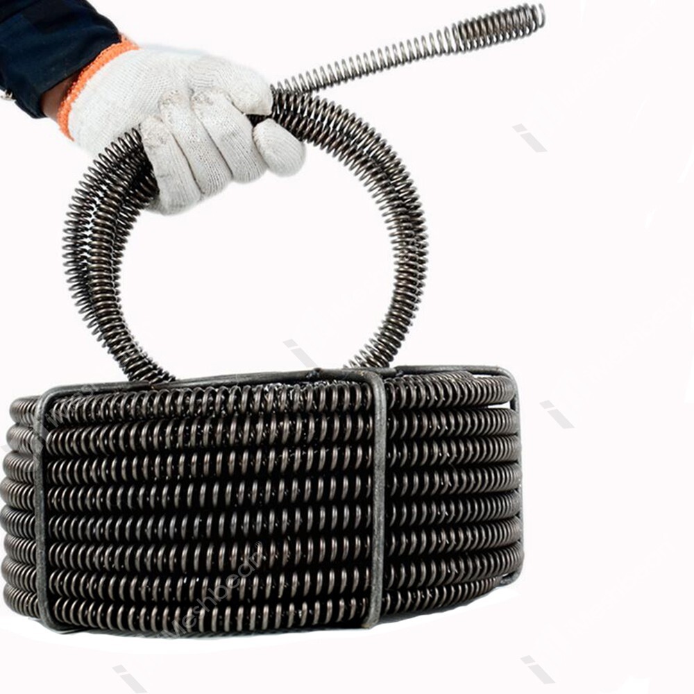 Drain Cable Sewer Cable 45′ x 5/8″ Drain Cleaning Cable Auger Snake Pipe No Core
