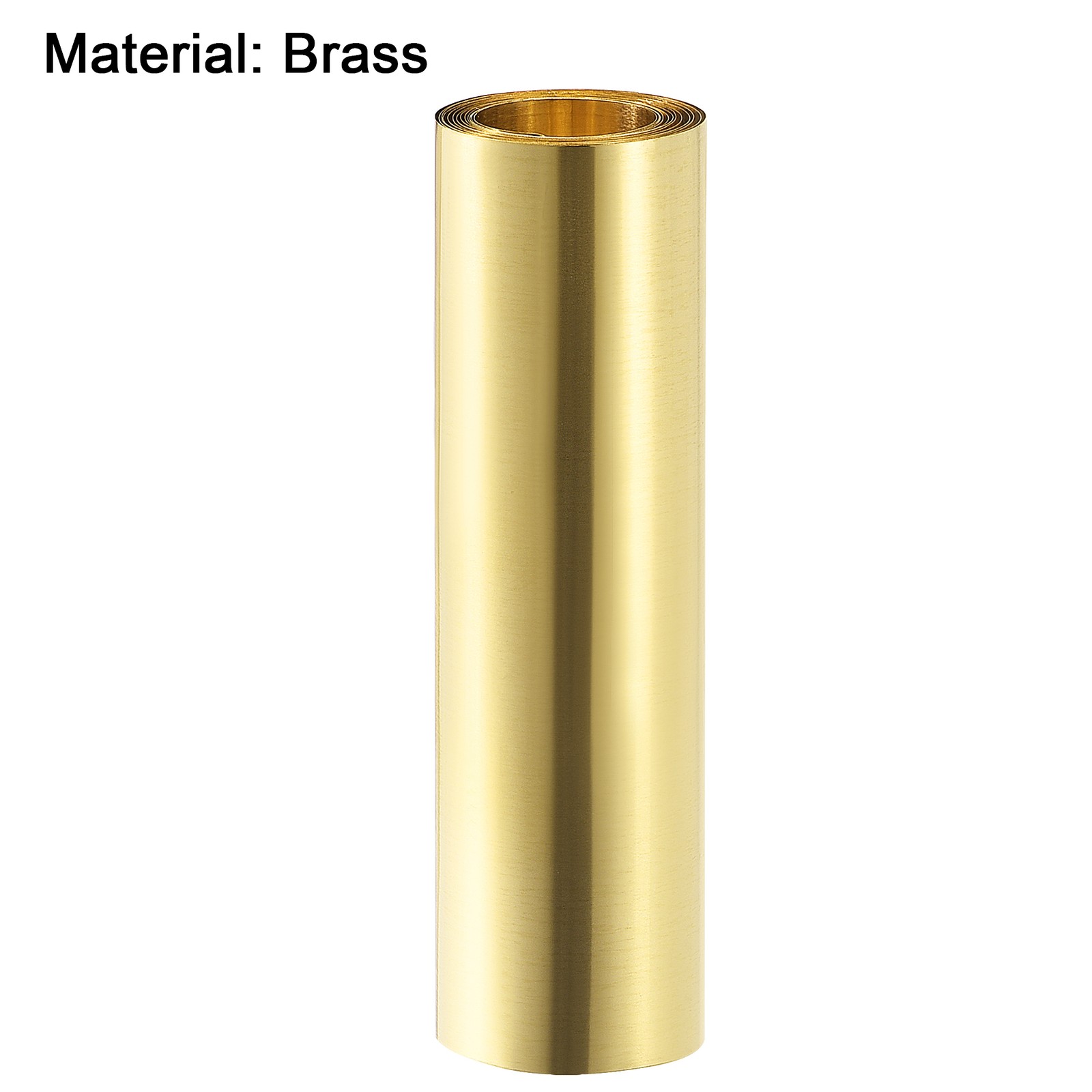 1000mm x 100mm x 0.02mm Brass Sheet Roll for DIY Metal Foil Plate 39.4″ x 3.9″