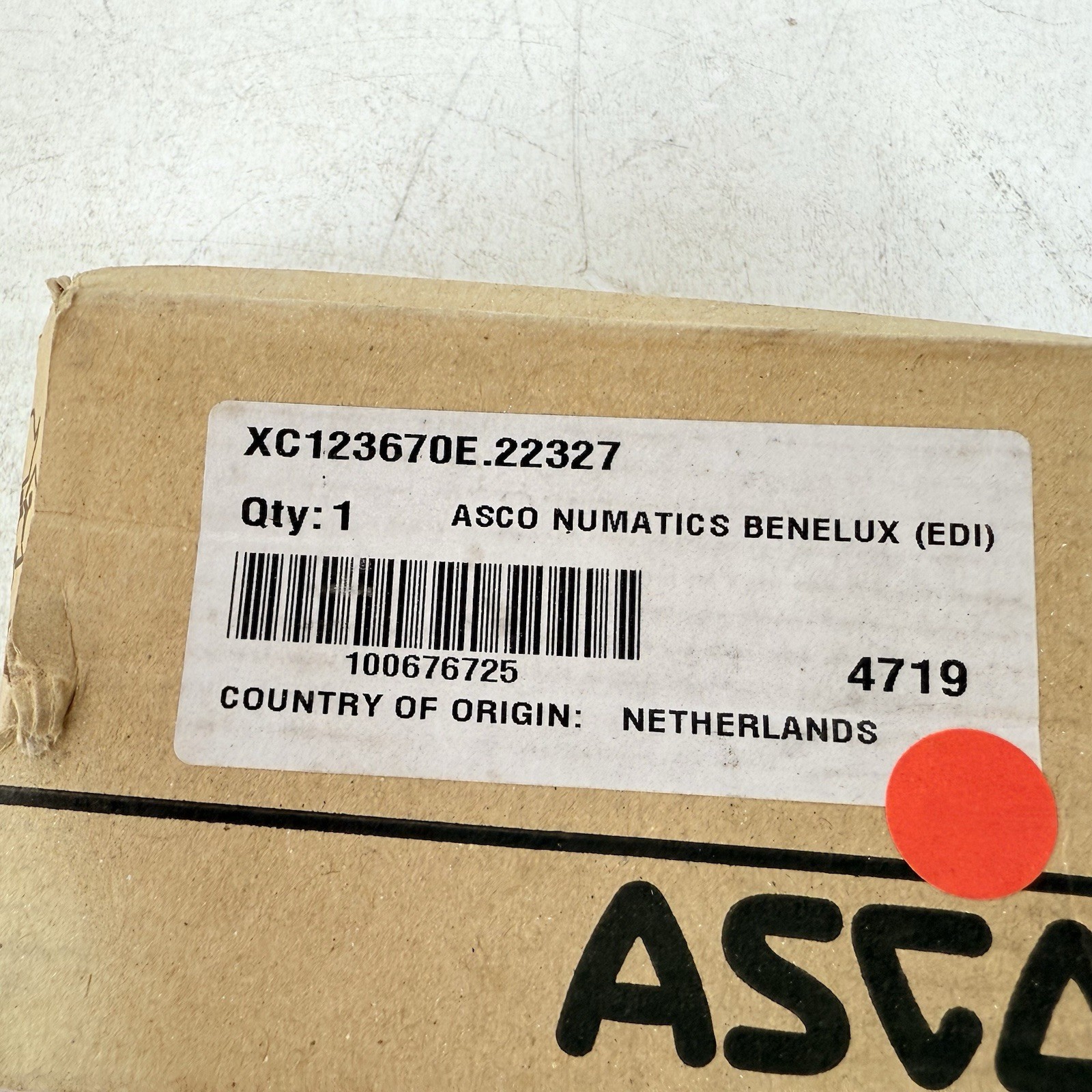 ASCO XC123670 Numatics Benelux Solenoid Valve