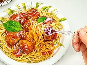 Disposable Clear Plastic Forks, Premium Quality, BPA-Free, for Everyday Use,