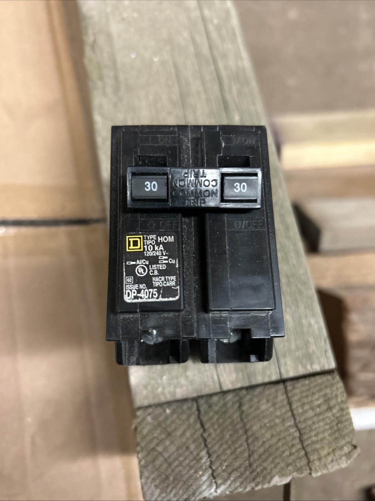 Three New Square D HOM230 HOMELINE 2 Pole 30 Amp Breaker BK#s