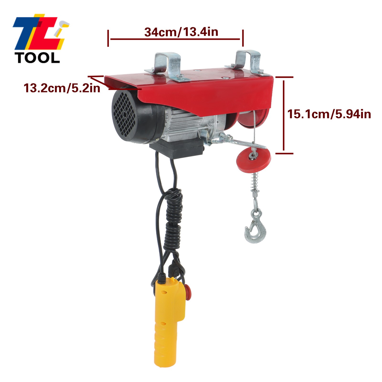 440lbs/200kg Electric Hoist 110V 510W Electric Winch 20-40ft Lifting Height
