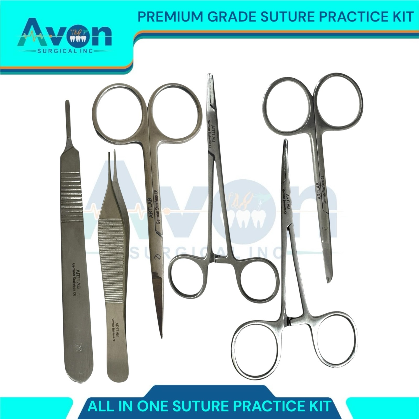 20PCS Practice Suture Kit for Training Student Use – Includes Essential Tools