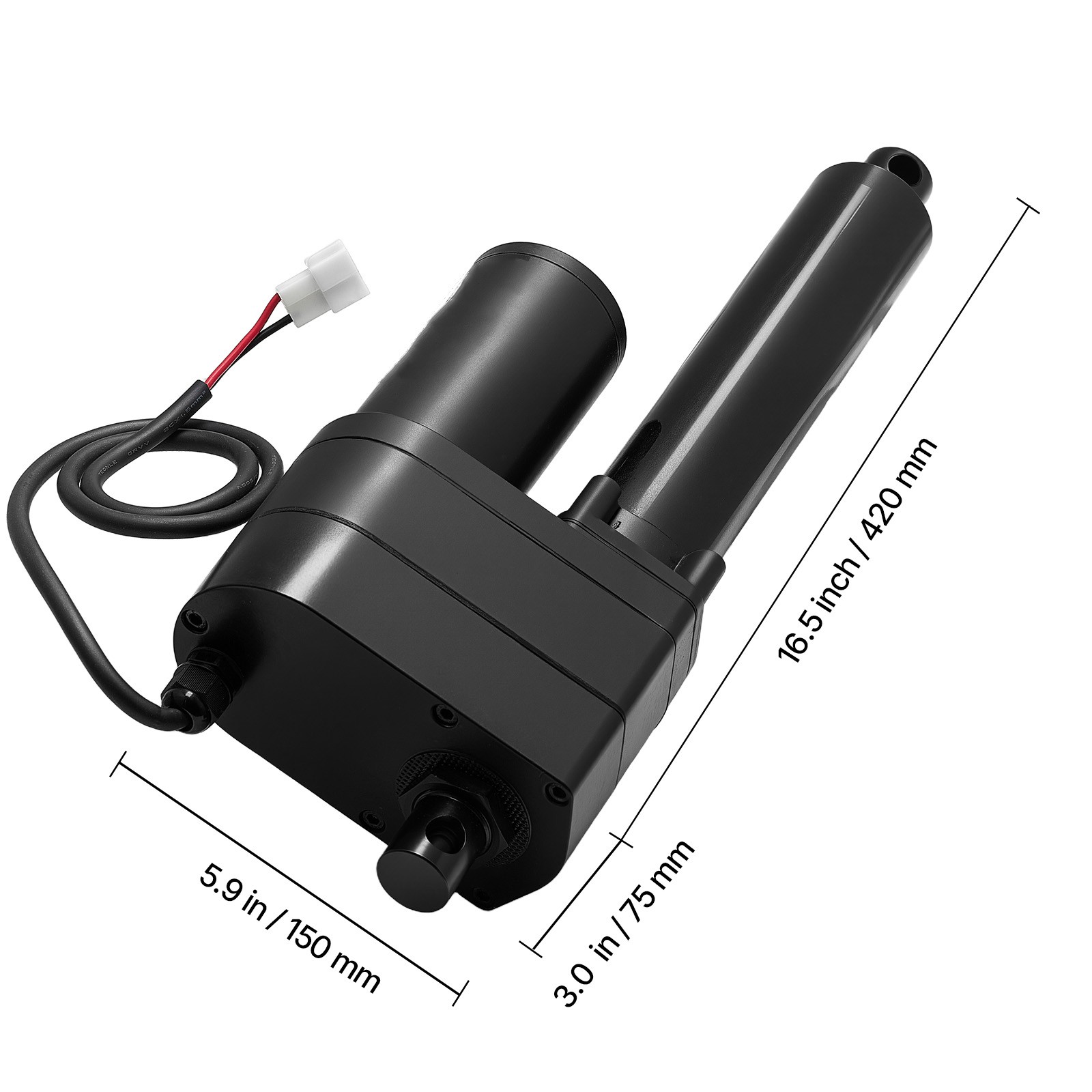 Uimoso 12V Linear Actuator 6-Inch Stroke Heavy-Duty 2023lbs/9000N IP65 Rated