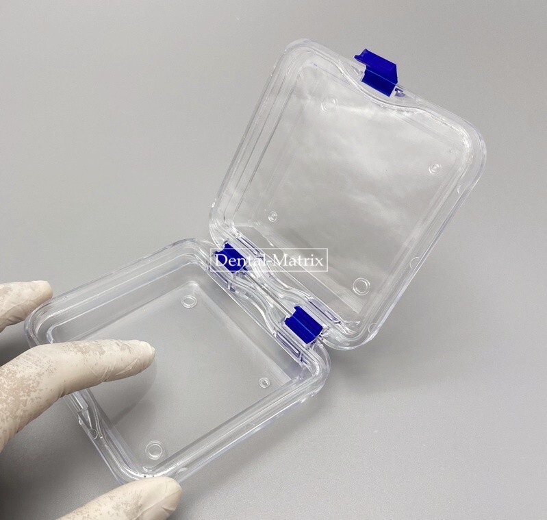 10 Pcs Denture False Teeth Membrane Case Container Hinged Display Box Jewelry
