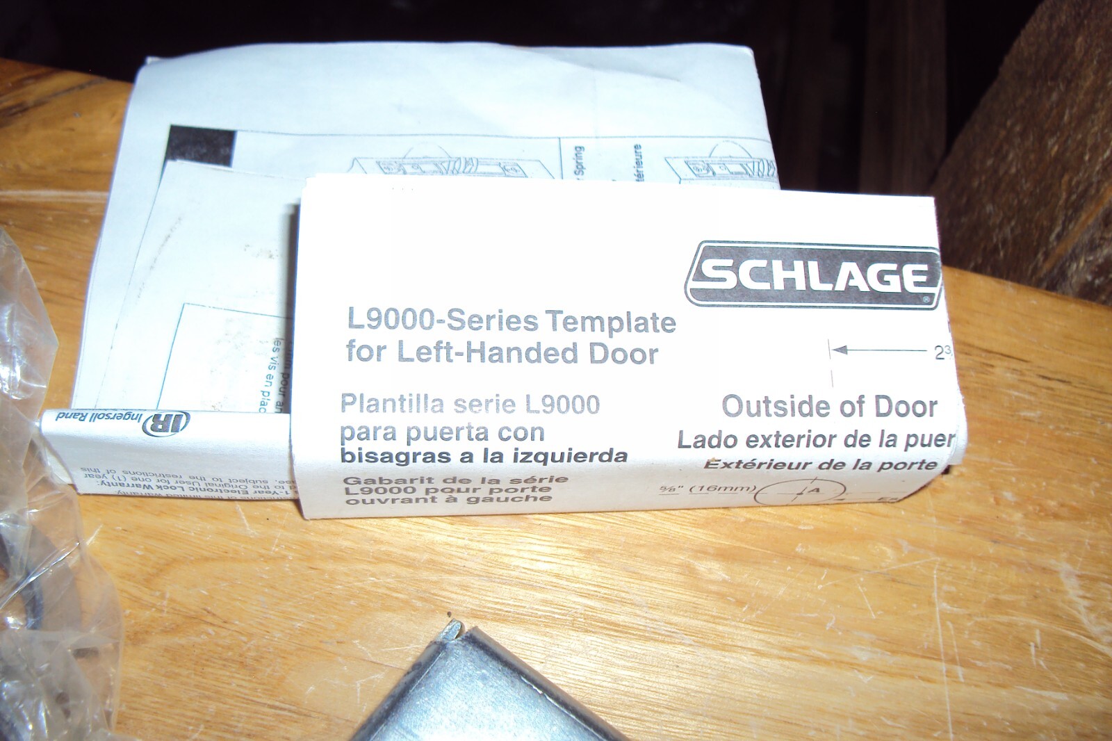 SCHLAGE L9050P 630 RH OFFICE LOCK , ANTILIGATOR MORTISE , SK 1