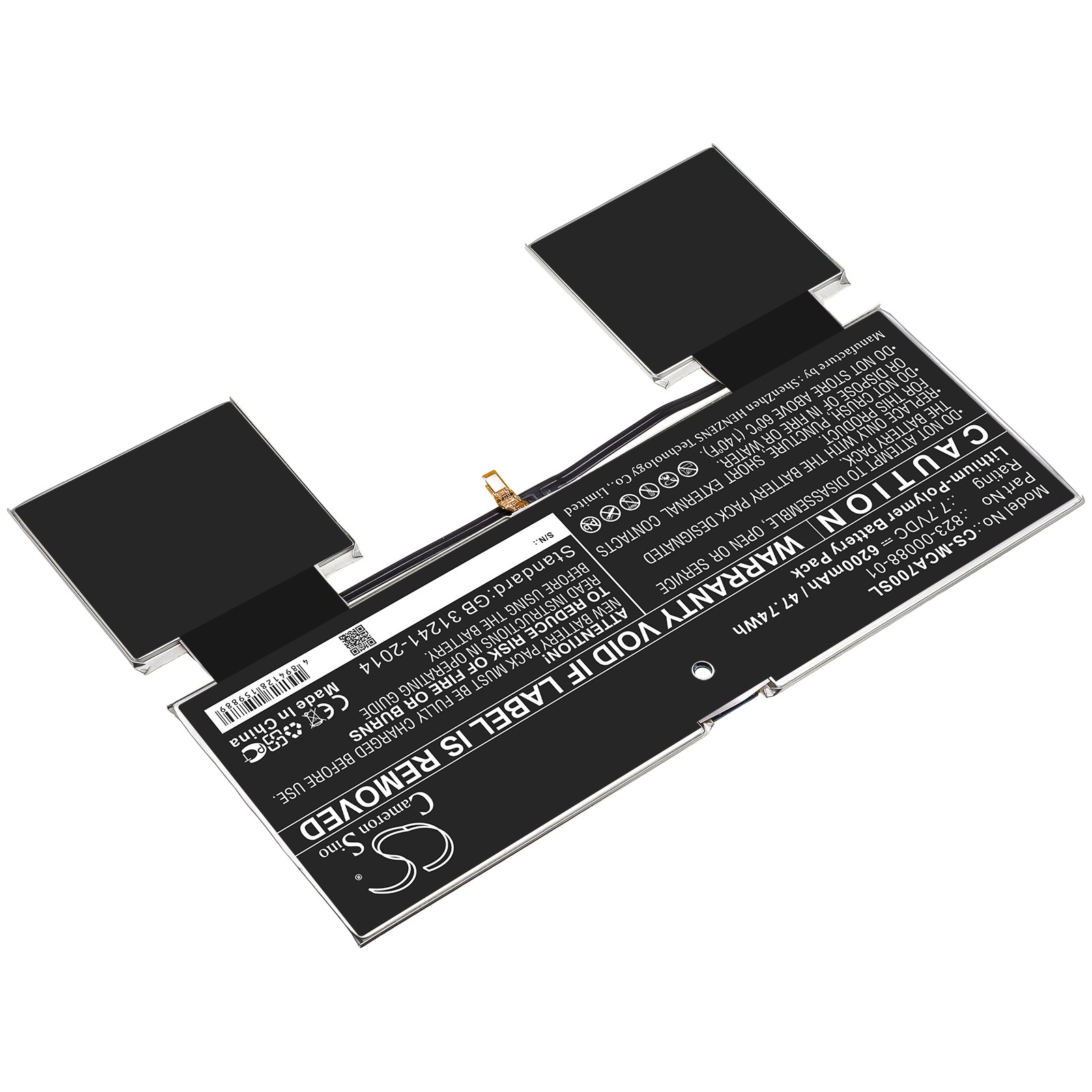 Battery for Google Pixel Slate P/N: A70 6200mAh / 47.74Wh