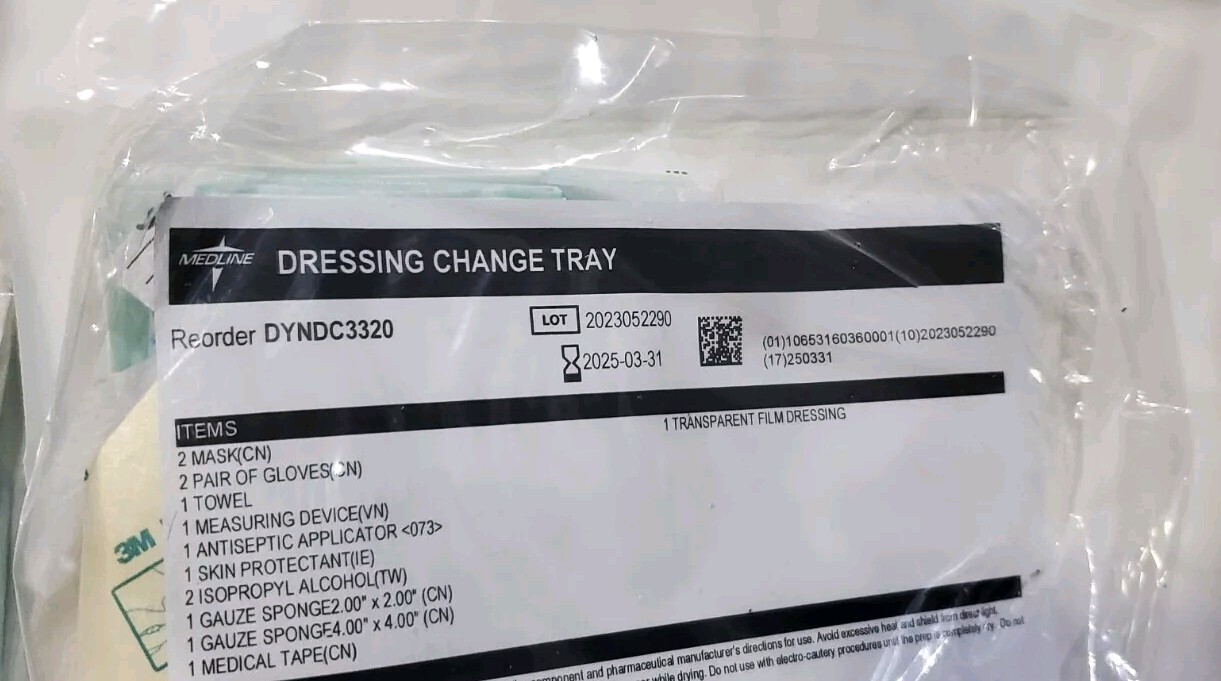 MEDLINE PORT DRESSING CHANGE KIT- QTY 7 Kits