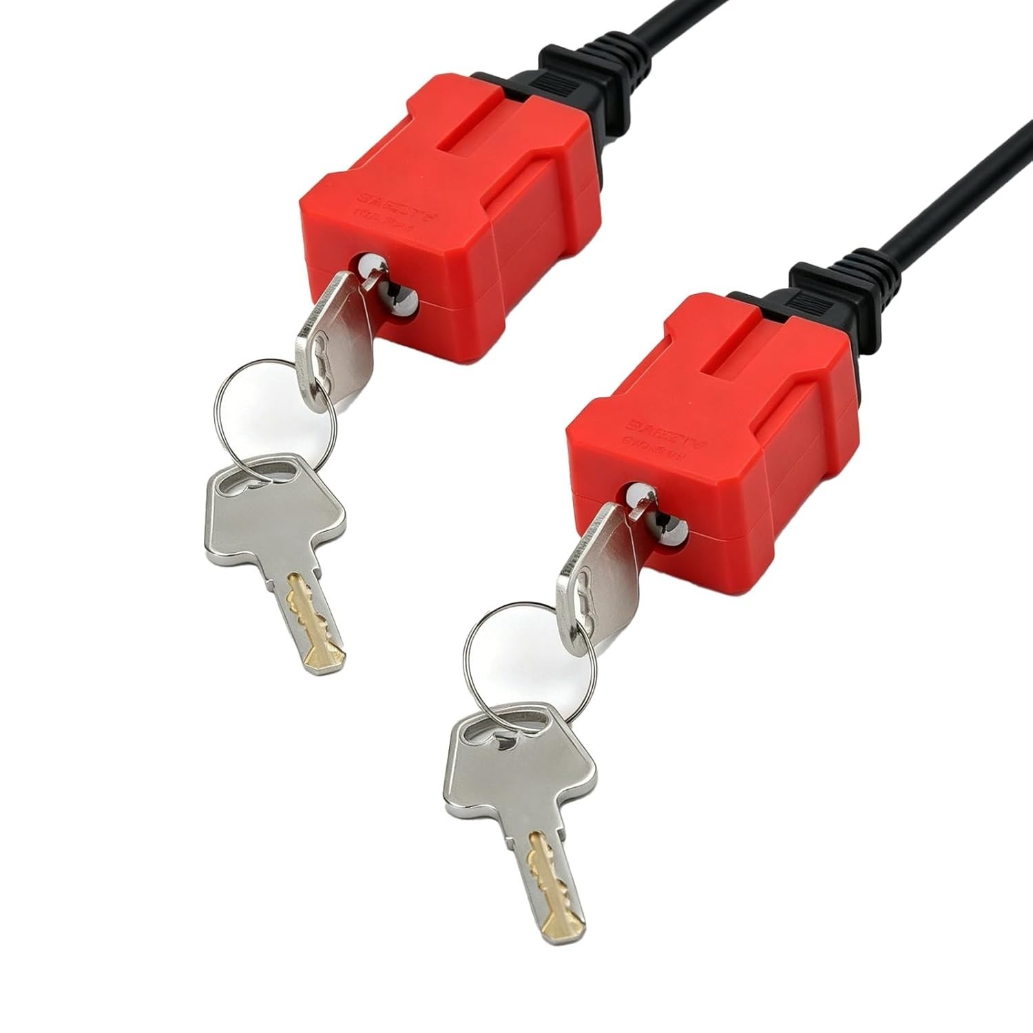 Plug Lock Electrical Cord Plug Lockout Device for Electrical Cord, 2 Pack Plug L