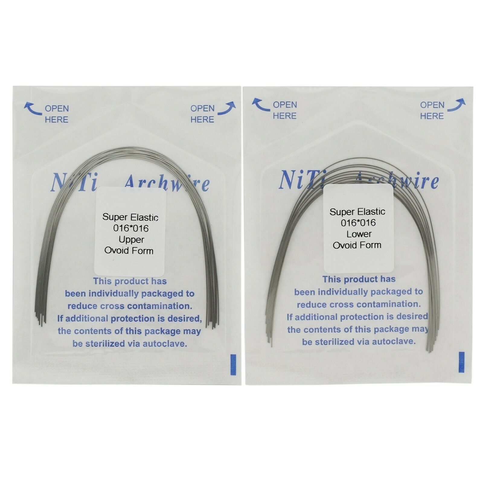 Dental Ortho Super Elastics NiTi/Stainless Steel Round/Rectangular Arch Wire