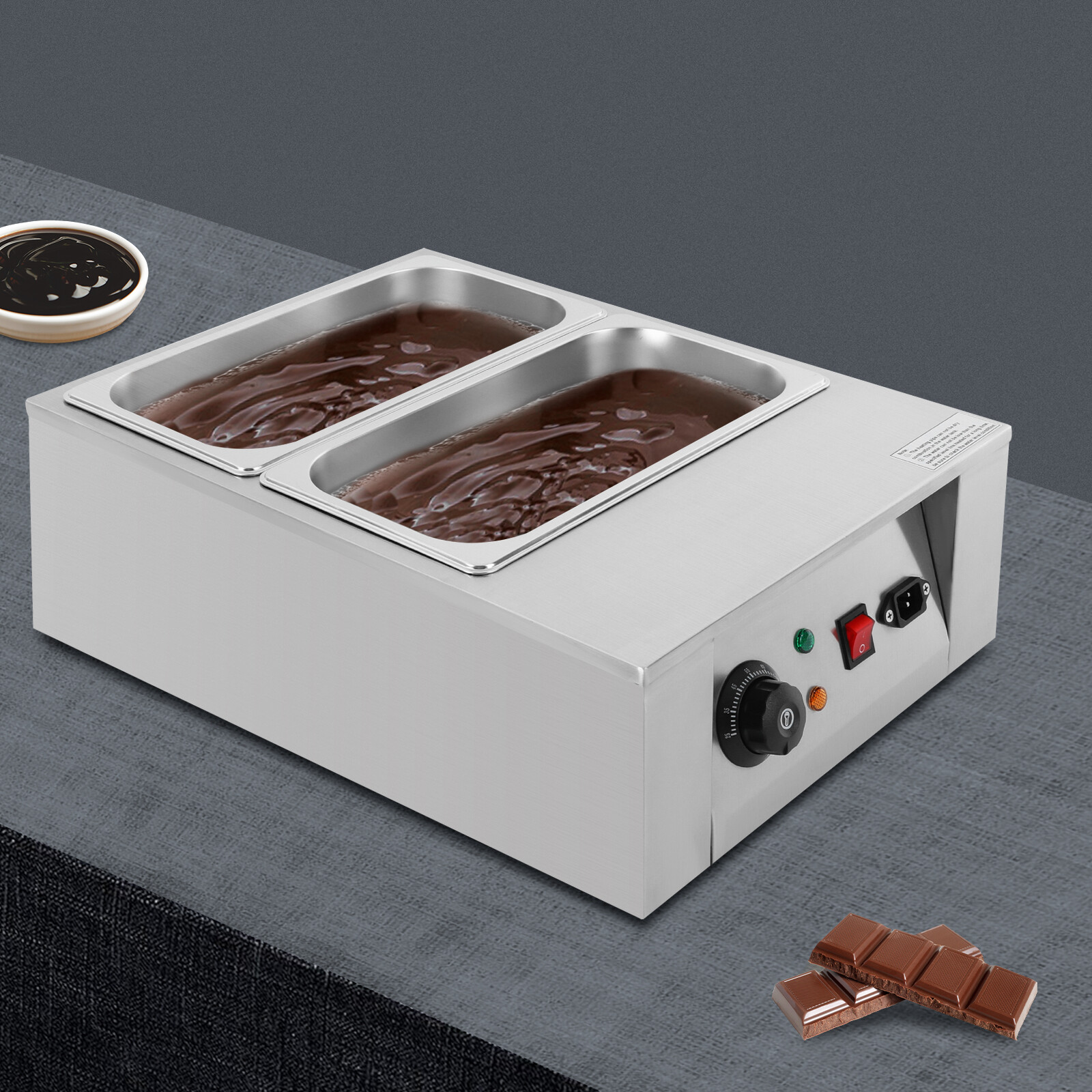Chocolate Tempering Machine 8KG Commercial Electric Heating Pot Melter Maker NEW