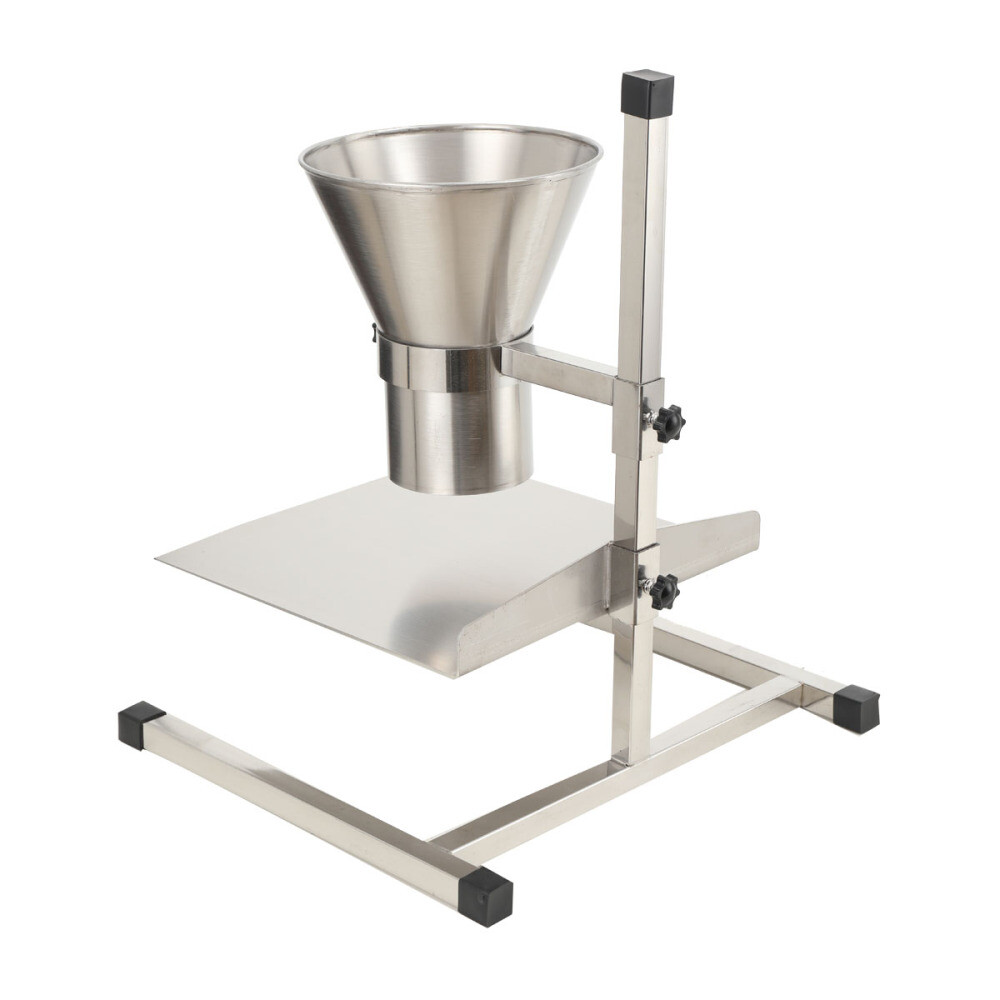Stainless Steel Feeding Hopper Manual Filling Package Funnel with Bracket 4» US