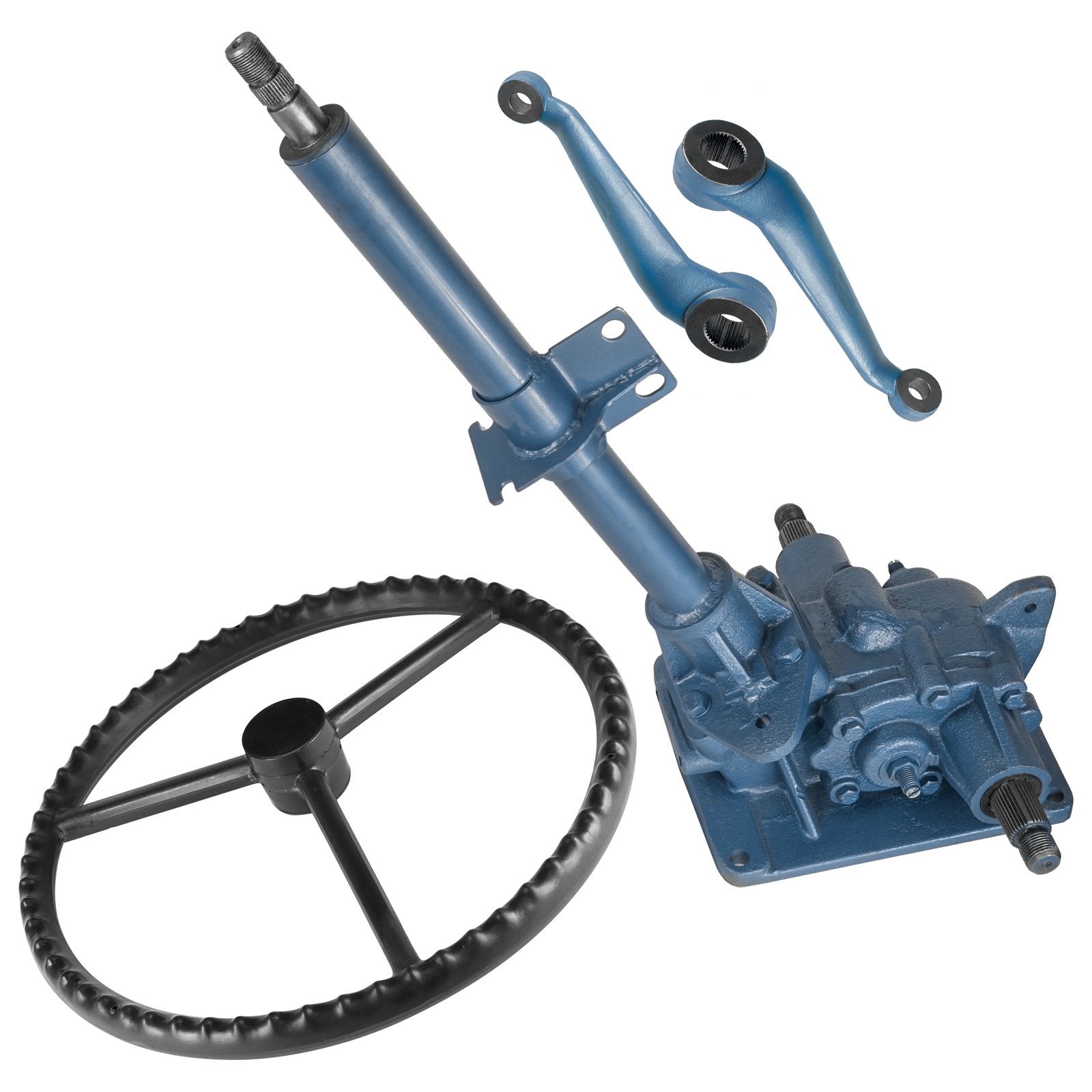 Caltric Steering Wheel & Shaft W/ Arms For Ford 3000 3610 4000 4610 5030