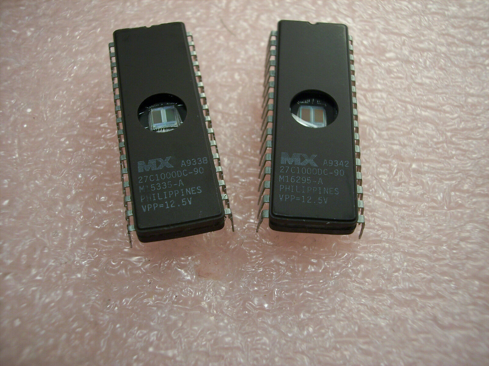 QTY (5) MX27C1000DC-90 MACRONIX 32 PIN CERAMIC DIP 1M EPROMS CLEANED & ERASED