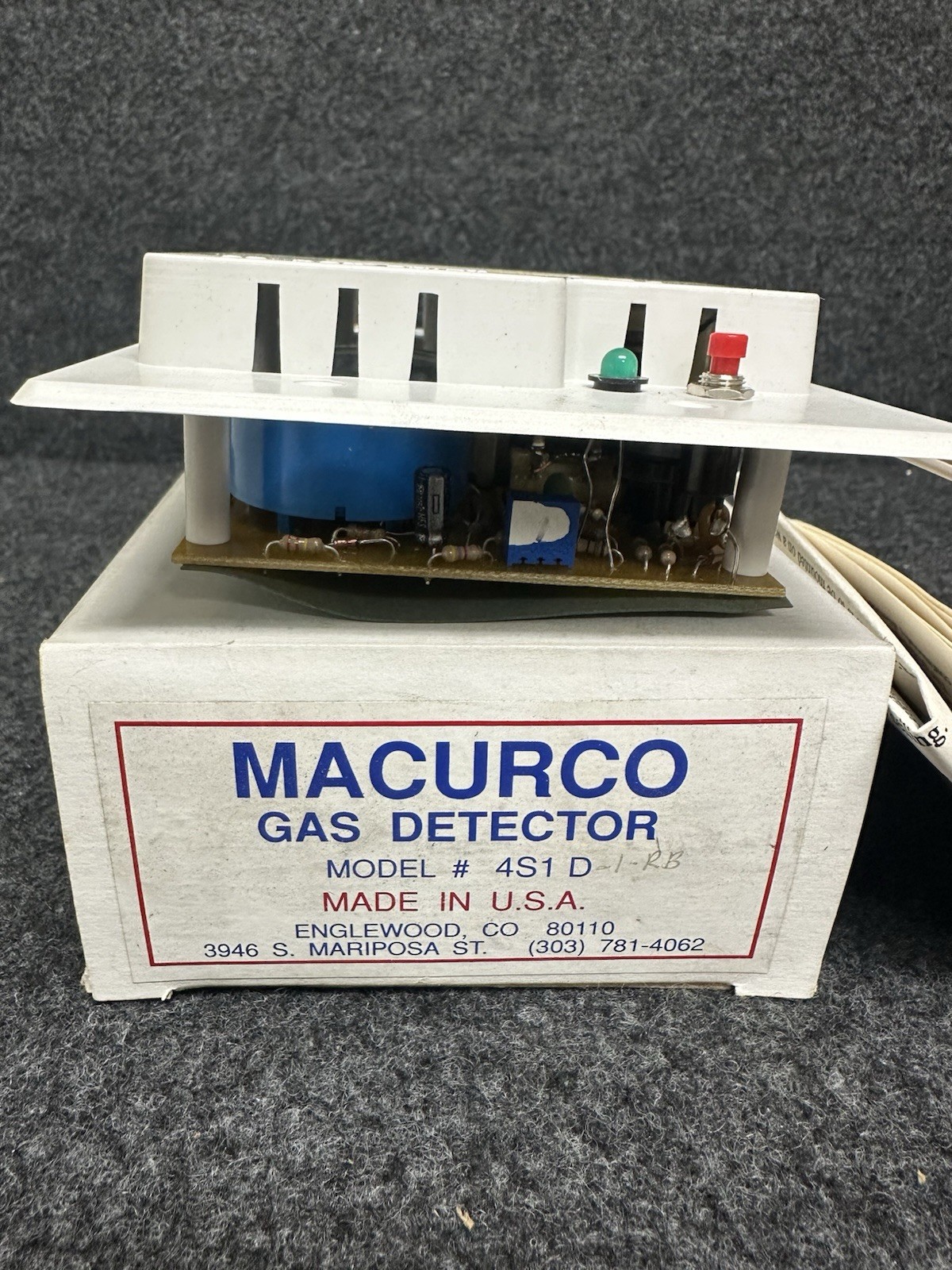 Macurco 4S1D-1-RB Gas Detector 4S1D1RB