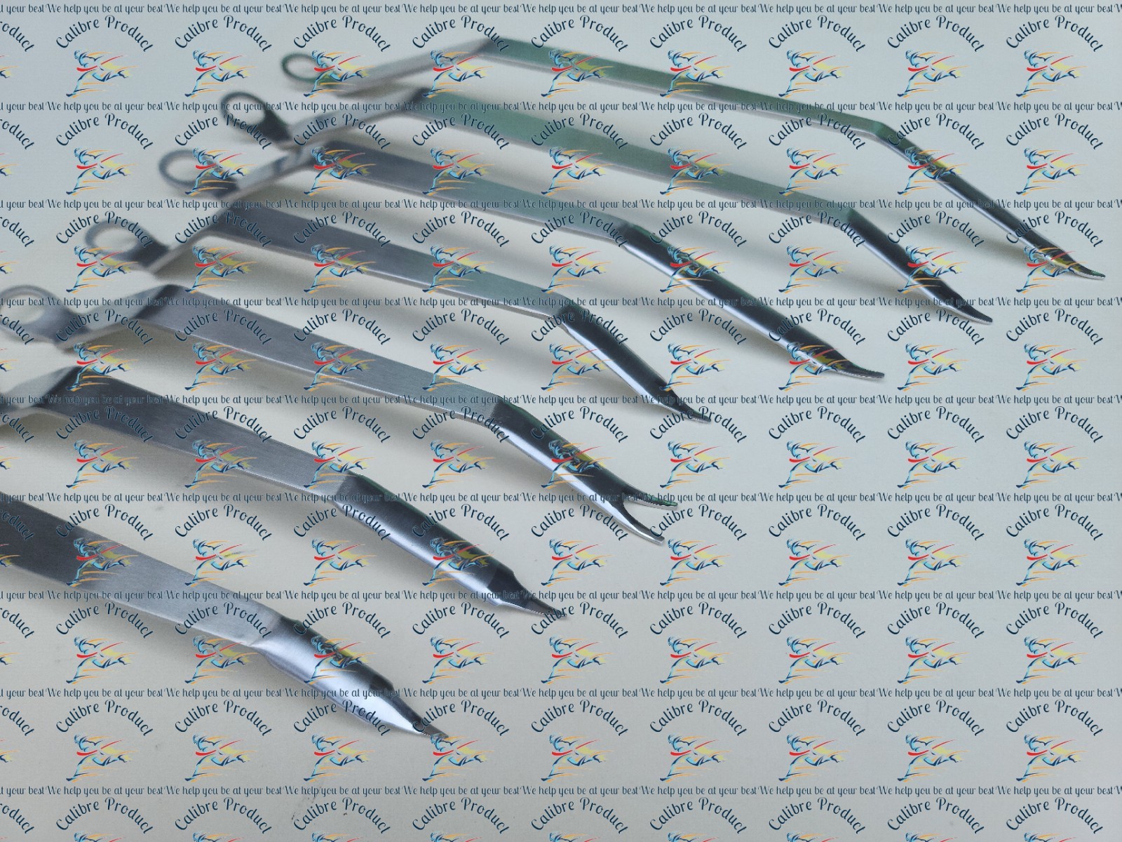 Minimally Invasive Total Hip Surgery Double Bend Retractors Set Of 7 Orthopedic
