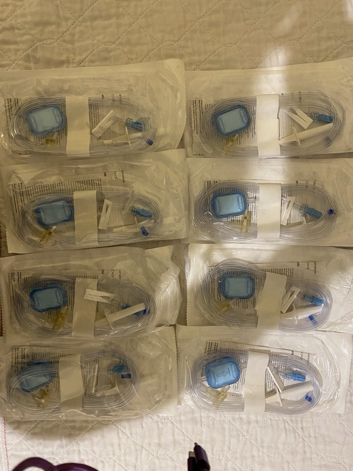 MOOG Curlin Administration Set 380-4128 +close Backcheek Valve415062