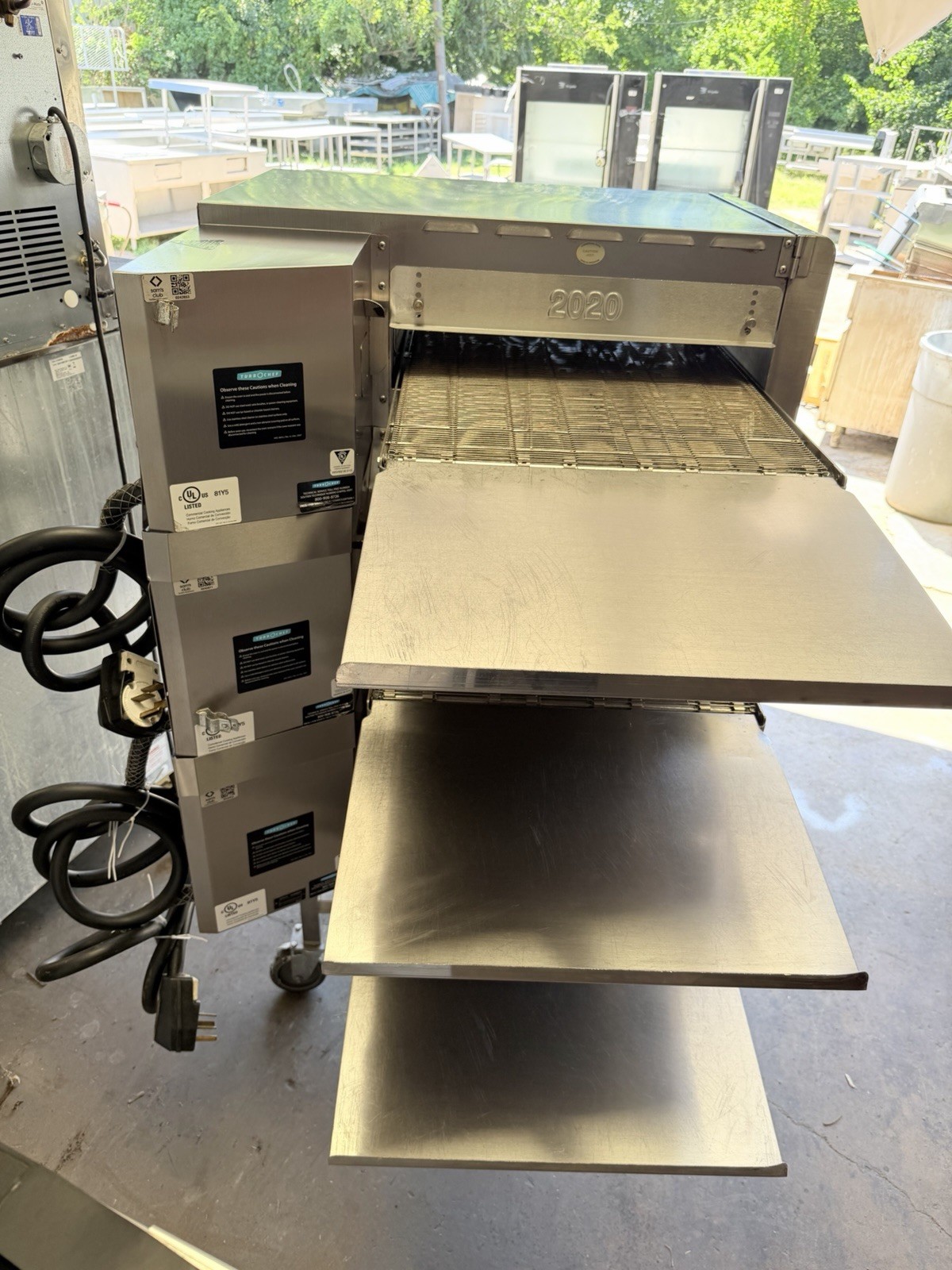 2024 TURBOCHEF HHC2020 TRIPLE STACK ELECTRIC CONVEYOR PIZZA OVEN. WORKS GREAT!