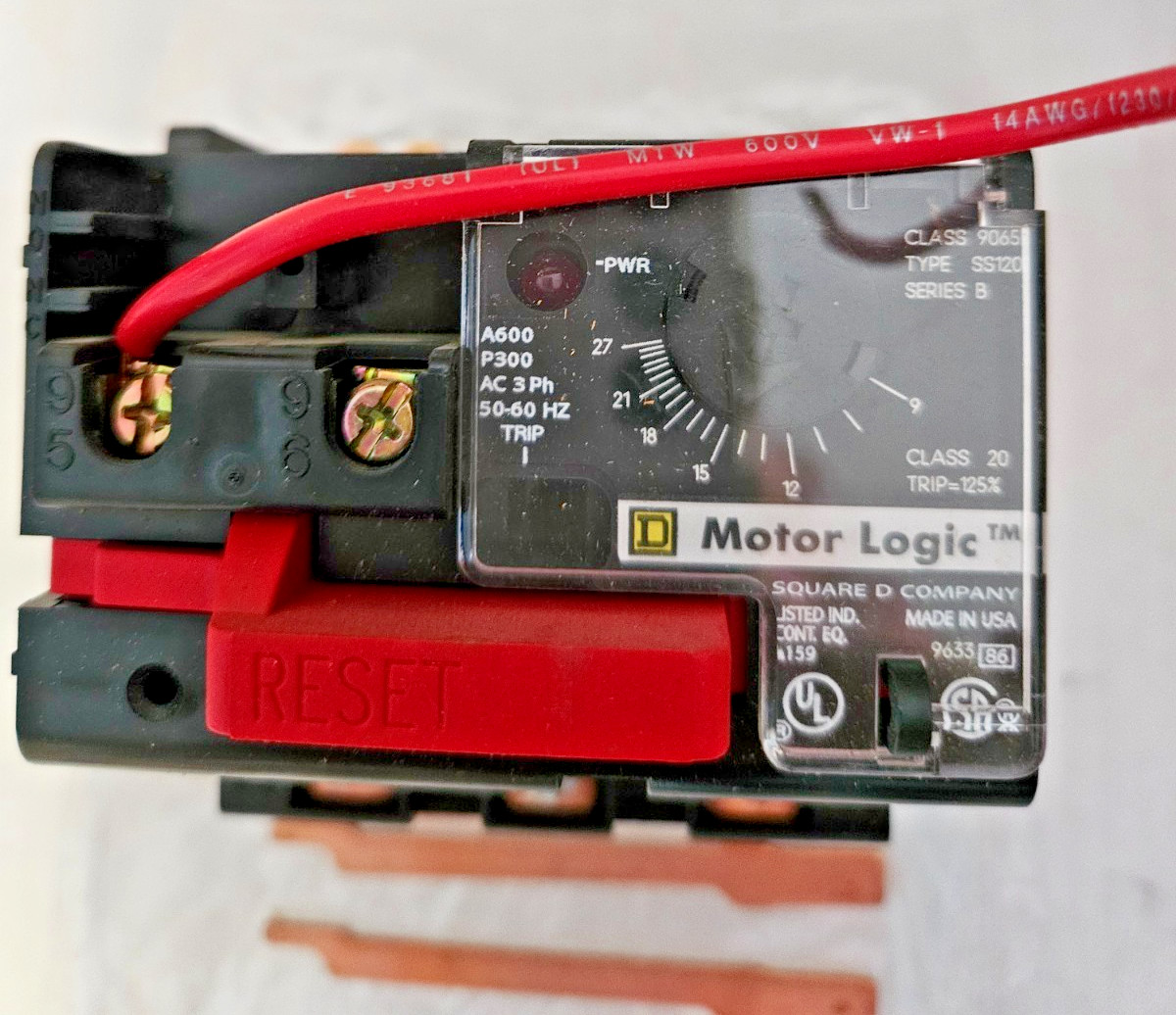 SQUARE D 9065 SDO5 Thermal Overload Relay