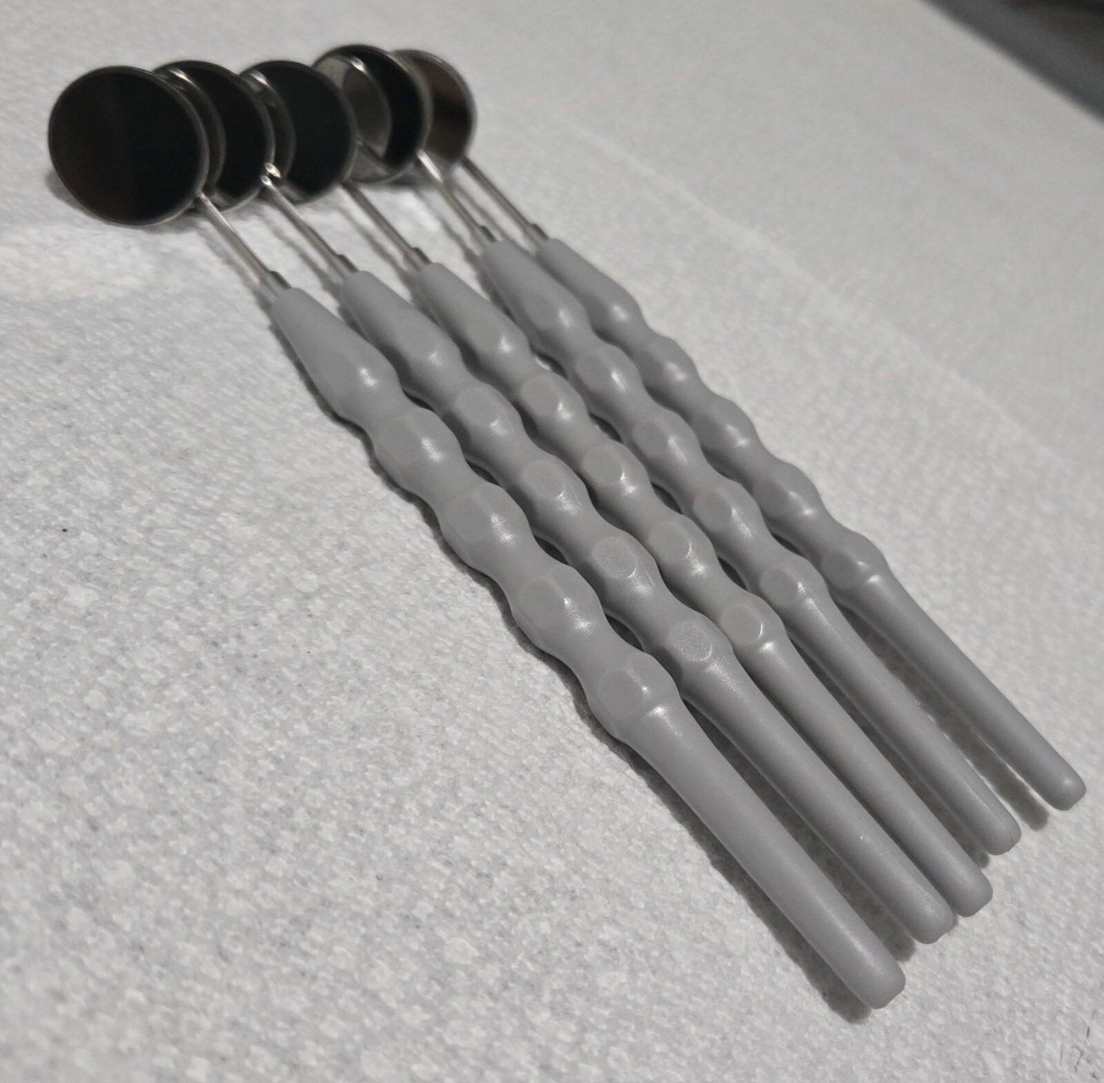 Mouth Examination Mirror Handle With Mirror Tooth Inspection Instrument Plastic