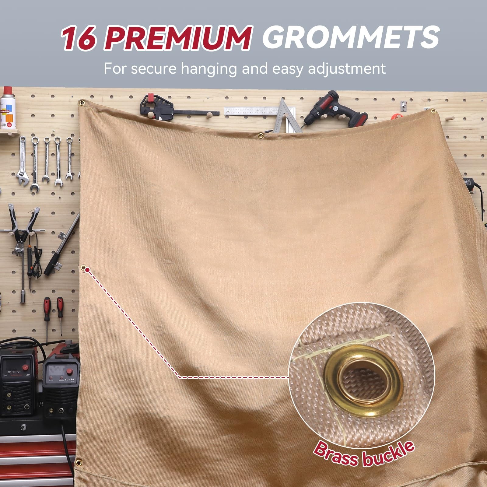 ARCCAPTAIN Welding Blanket 850GSM Thickened 4x6ft 6x8ft for Welding and Grilling
